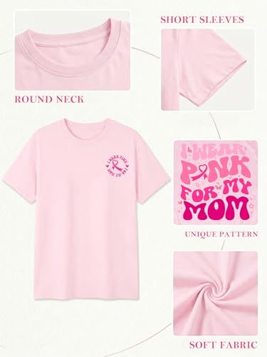 Breast Cancer Shirts for Women Pink Ribbon Boxing Gloves Graphic Tops Breast Cancer Awareness Tshirts Fighter Tees - color: Pink1, size: XX-Large