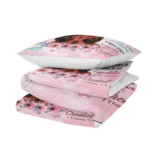 Kids Comforter Sets, Full Size, Pink White - size: Full