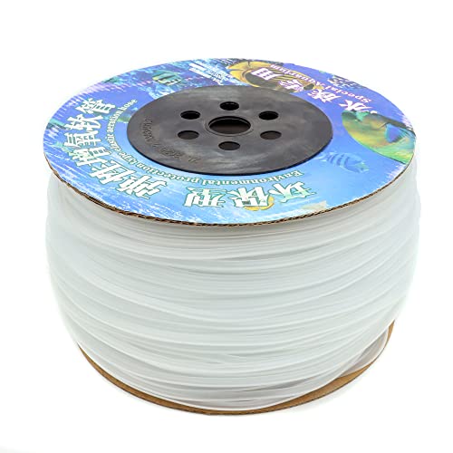 600 Feet Standard 3/16" Flexible Airline Tubing with Connectors | for Aquariums, Terrariums and Hydroponics - size: 600Feet+80Connectors