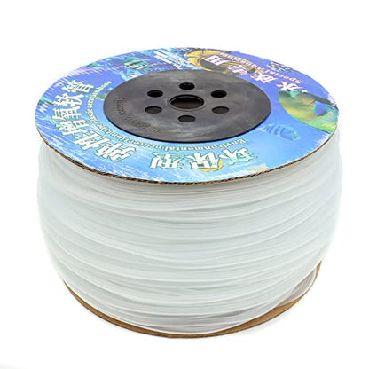 600 Feet Standard 3/16" Flexible Airline Tubing with Connectors | for Aquariums, Terrariums and Hydroponics - size: 600Feet+80Connectors