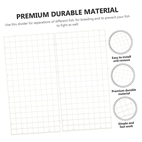 SUPVOX 6Pcs Aquarium Divider Durable Fish Tank Isolation Board Easy Install Mesh Separator for Breeding Fish Separation Versatile Splicing Design