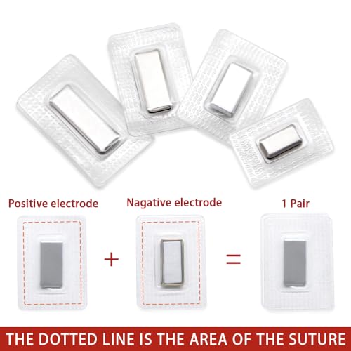 SEMINI Hidden Sew Magnetic Snap Invisible Hidden Sew in PVC Hidden Purse Closure for Fastener Handbag Cloth Clasp DIY Craft Sewing Tools (Mixed Size) - size: Mixed Size,Rectangular