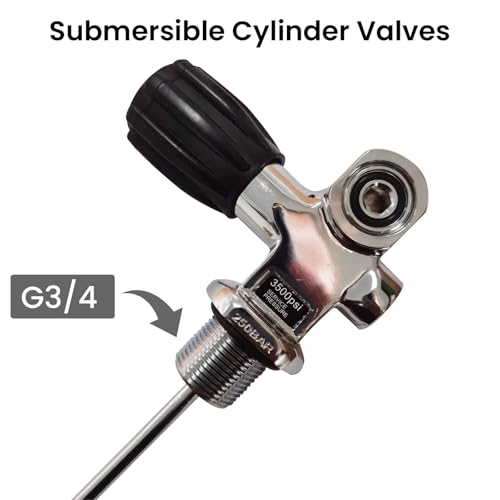 TUDIVING-11.1L Scuba Tank | 80 cu. ft Aluminum Tank | 4500psi Diving Cylinders | Air Tank | Snorkeling Gear for Adults-NO DOT (11.1L diving tank) - color: 11.1l Diving Tank