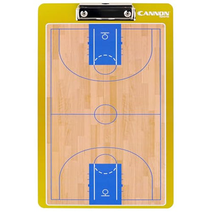 Cannon Sports Dry Erase Coaches Board with Marker - Double-Sided Dry Erase Coaching Board for Baseball, Basketball, Football, Soccer, and Hockey - Perfect for Practices and Games (Basketball) - style: Basketball