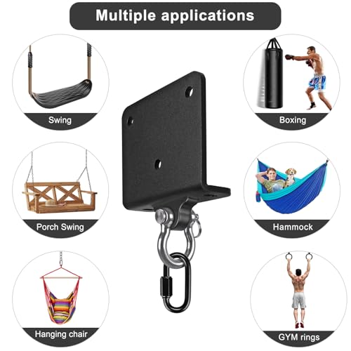 Kipika Heavy Bag Hanger Wall Mount Punching, Heavy Duty Boxing Bag Bracket for Home Gym Indoor Training, Adjustable & Rotatable Punching Bag Bracket for Boxing, Muay Thai - color: ‎E: 180° Swivel Beam Hanger