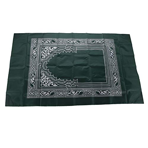 Anlising 1 Pieces Portable Travel Prayer Mat with Compass, Waterproof Polyester Prayer Rug, Muslim Travel Prayer Mat, for Ramadan Gifts (60cm×100cm)