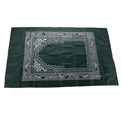 Anlising 1 Pieces Portable Travel Prayer Mat with Compass, Waterproof Polyester Prayer Rug, Muslim Travel Prayer Mat, for Ramadan Gifts (60cm×100cm)