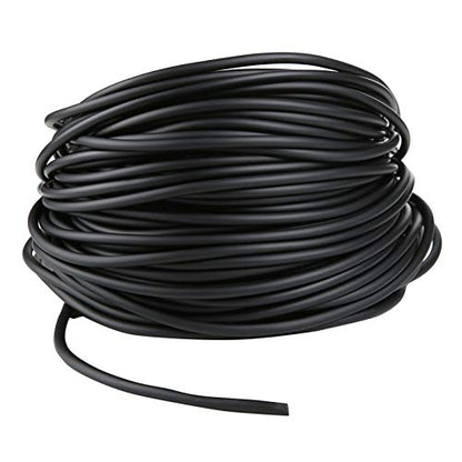 Aquarium 165 Feet Standard 3/16" Black Flexible Airline Tubing | Black Plastic Connectors, For Fish Tank, Terrariums, Hydroponics - size: 165 Feet with connectors