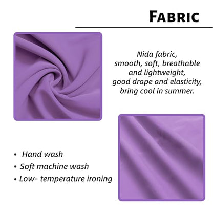 Women Abaya Dress with Belt Muslim Bell Sleeve Robe Islamic Prayer Jilbab | with Belt, A-line Skirt, Bell Sleeve - color: Dark Purple, size: Medium