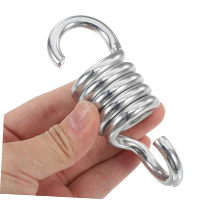 POPETPOP 2pcs Hammock Chair Hanging Spring Kit Galvanized Accessories for Porch Swings Chairs and Patio Swings Easy to Install Supports Heavy Loads Set