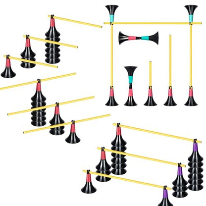 Basketball Training Cones and Agility Poles Set | 8pcs Cones with Anti-Slip Silicone Sleeve & 8pcs 19.7" Poles, for Basketball & Soccer Dribbling Training & Agility Training - color: Purple