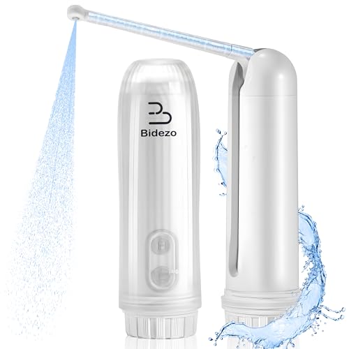 Mini Portable Bidet, IPX6 Waterproof Handheld, 2 Pressure Modes, 180 Nozzle