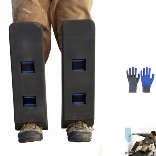 Crawler Climber Knee Pads, Self-Supporting Kneepads for Attic Crawling, Adjustable Foam Support Pads for Joist Spacing Navigation, Lightweight Work Knee Protectors with Wrap Straps