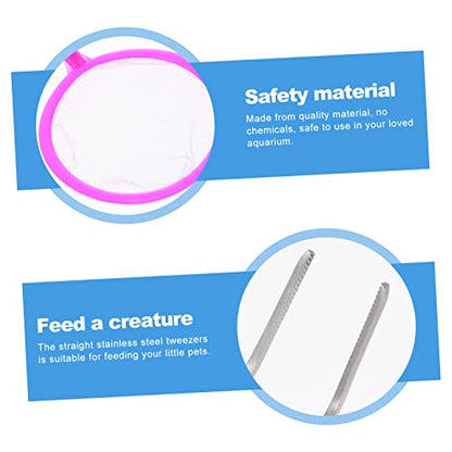 UKCOCO 7Pcs Aquarium Tool Kit Professional Fish Tank Maintenance Ergonomic Design for Easy Keep Your Aquarium and Healthy for Aquascaping Random Color