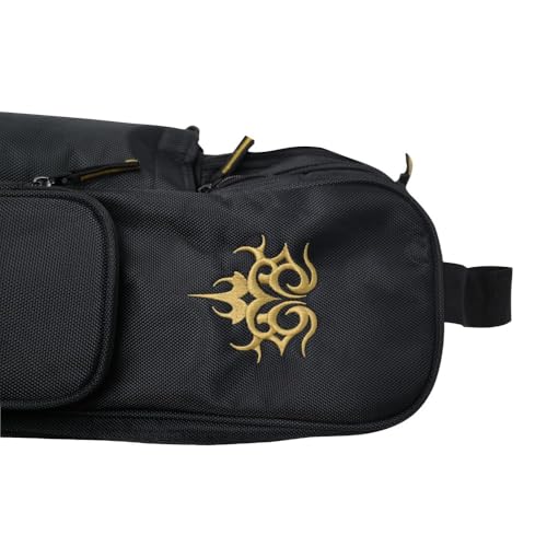 WHM Martial Arts Carrying Bag, Sword Weapon Spear Carrying Bag for Kung Fu, Wushu, Tai Chi Practice Martial Arts Carrying Case -Single/Double Design Sword Case - style: Dragon Embroidery