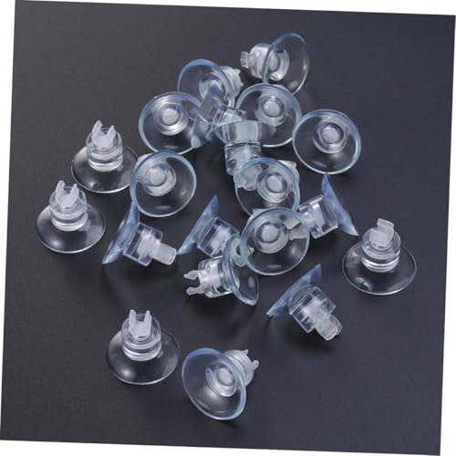 Luxshiny 25pcs Aquarium Suction Cup Clips with Rubber Clamps for Fish Tank Air Pump Airline Tube Holder Fish Tank Hose Organizer Accessories for Aquarium Air Pump