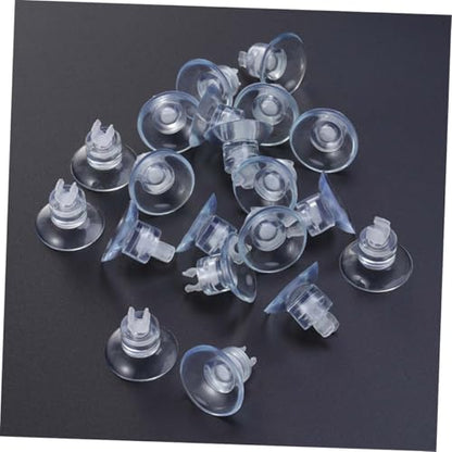 Luxshiny 25pcs Aquarium Suction Cup Clips with Rubber Clamps for Fish Tank Air Pump Airline Tube Holder Fish Tank Hose Organizer Accessories for Aquarium Air Pump