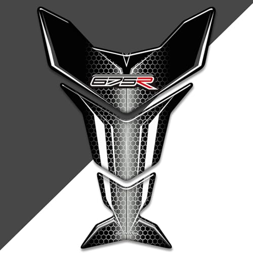 Motorcycle 3D Tank Pad Compatible with Triumph Street Triple Daytona 675 765R RS Stickers Gas Kit Knee Fish Bone Tank Pad Decals Fit for 675 765 R RS Stickers Decals Tank Protection Waterproof (A-23) - color: A-23