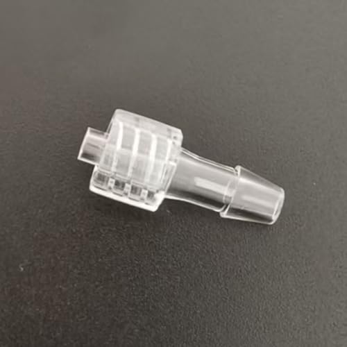 Male Luer Lock 3/16" Polycarbonate Hose Barb Adapter for Laboratory Biochemical Analytical Instruments, Food Machinery and Aquarium Equipment, 100pcs