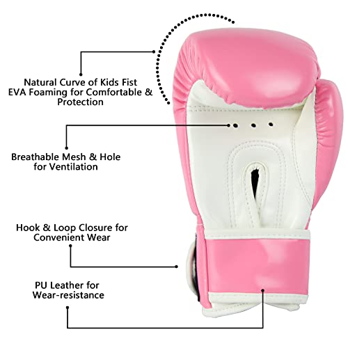 Cheerwing Kids Boxing Gloves 4oz Training Gloves for Youth and Toddler Punching Mitts Kickboxing Muay Thai Gloves