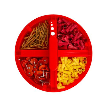 Bucket Boss - Super Stacker Small Parts Organizer, Bucket Organization (15054), Red - size: (Pack of 1)