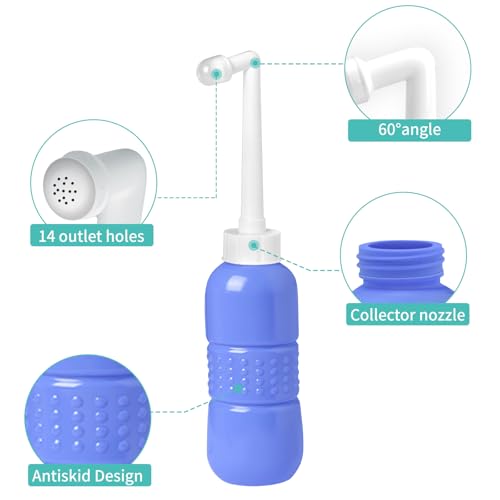 YumSur Portable Bidet, Personal Bottle Sprayer for Personal Hygiene Handheld,Pregnant Women Cleansing, Postpartum Clean, Handheld Travel Bidet with 450ML Water Capacity and Retractable Spray - style: Retractable Spray