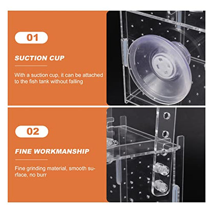 Ipetboom Fish Tank Incubator Box Breeding Protection Transparent Professional Hanging Fish Separator