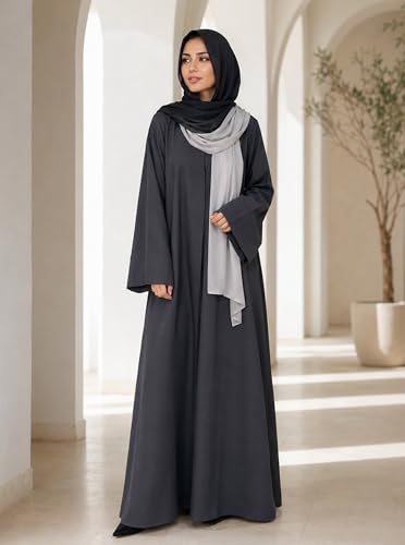 Modal Feel Hijab Scarf for Women, Lightweight Ombre Dual Color - color: 5#blackgrey