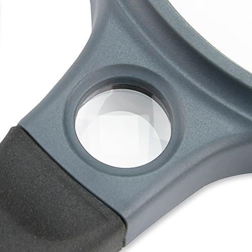 Carson® SureGrip 2x Soft-Grip Glass Magnifier with 10x Spot Lens (SG-10) - style: 3.25"