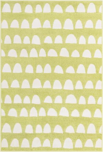 Rugs.com Whimsy Kids Collection Rug – 4x6 Pastel Green Medium-Pile Rug Perfect for Entryways, Kitchens, Breakfast Nooks, Accent Pieces - color: Pastel Green, size: 4' x 6'