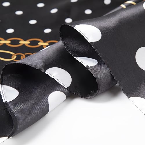 vimate 35" Square Silk Like Head Scarf - Women's Fashion Satin Scarf Bandana for Hair Wrapping at Night. - color: H1#. Style--132