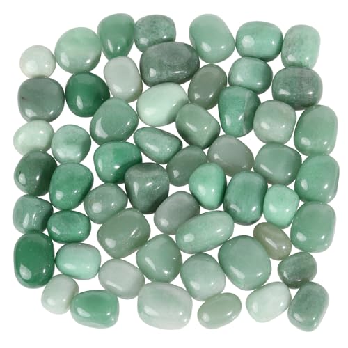 Sportmusies 1lb Natural Polished Crystals for Home Decor, Green Aventurine | Crystals for Reiki Healing Chakra Balancing, Minerial Stone Specimen, Rocks for Zen Garden Vase Filler Jewelry Making Crafts - color: Green