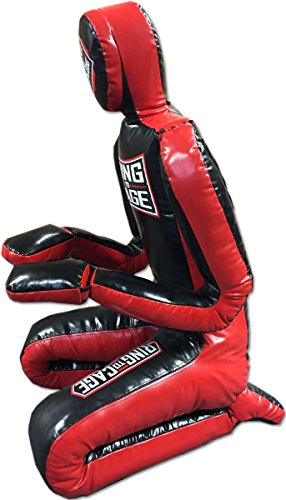 Ring to Cage Deluxe MMA Grappling/Jiu Jitsu/Ground & Pound Dummy 3.0 - Youth or Adult - color: Adult (Filled) Black/Red