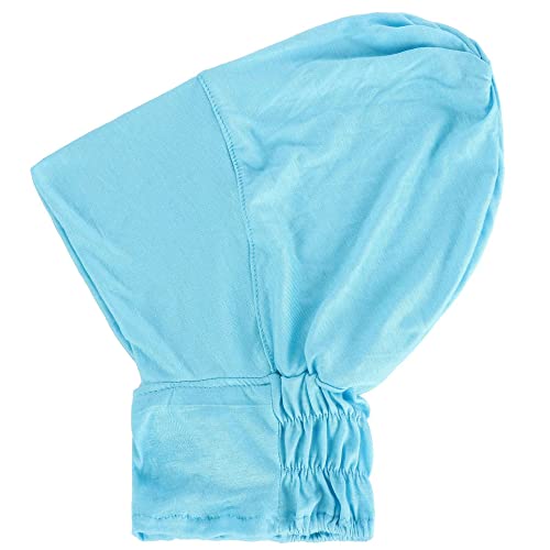 4pcs Muslim Inner Cap Stretch Turban Bonnet Underscarf Full Cover Hijab Neck Cover Head Wear - color: Blue Green Yellow Black