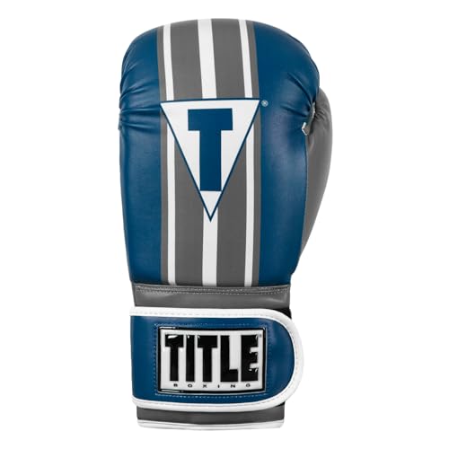 Title Boxing World Bag Boxing Gloves - color: Light Blue/Grey/White, size: 12 oz