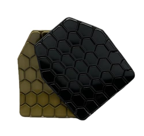Tactical Airsoft Plates Non-Newtonian Vest Inner Liner Shock Plates Boxing Body Protector Back Thoracic protection - color: Sand