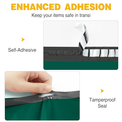 Famagic 200pcs Poly Mailers 10x13 Inch Shipping Bags Ultramarine Green Shipping Envelopes Self Seal Mailers Bags Waterproof and Tear-Proof Packaging Bags - color: Ultramarine Green, size: 10x13