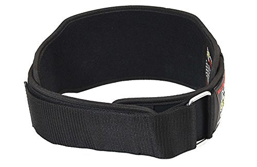 Grip Power Pads Gym Weight Lifting 6" Wide Neoprene Double Belt for Men Back Lumber Support Fitness Exercise Bodybuilding - size: Large 38"-41.5"