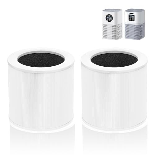 A1 Replacement Filter Compatible with VEWIOR Air Purifier A1, HQSC-50, HQKJ-80, AMEIFU AP01W, KOIOS HQKJ-50, Tailulu PUR0003/HQZZ-60, 3-in-1 H13 True HEPA Air Cleaner Filter for Home (2pack-White) - color: 2pack-White Original