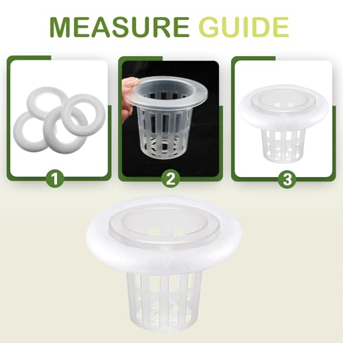 4 PCS Floating Aquarium Plant Holder, Plastic Fish Tank Basket with Foam Rings, Aquatic Pot for Fish Tank Aquaponic Plant Cultivation and Aquascape Decorations