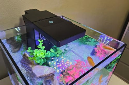 Level One Pets Duo 2 in 1 Submersible Aquarium Filter with LED Light (Up to 3 Gallons) - size: Filter (Up to 3 Gallons)