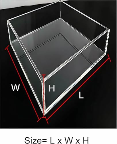 Thickness 3mm Storage Tray, Creative Photography Tray Acrylic Display Cabinet, Transparent Shallow Water Tank Cosmetics Advertising Shooting Props - size: 30x30x5cm