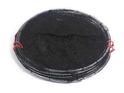 Fishing Bait Trap Crawdad Minnow Trap 24 inch Large Folding Collapsible Heavy Duty Crawfish Bait Fish Traps Shrimp Lobster Cast Net - style: 2 Traps
