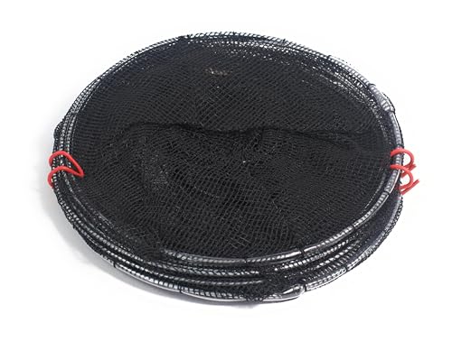 Fishing Bait Trap Crawdad Minnow Trap 24 inch Large Folding Collapsible Heavy Duty Crawfish Bait Fish Traps Shrimp Lobster Cast Net - style: 2 Traps