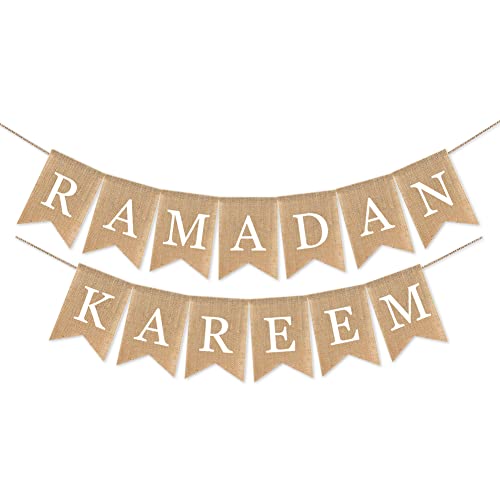 Eid Mubarak Banner Mubarak Party Decoration Ramadan Party Decorations Supplies (Ramadan Kareem) - color: Ramadan Kareem