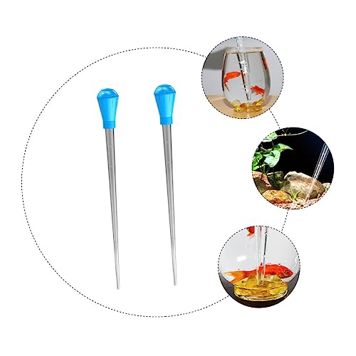 Veemoon 2pcs Multifunctional Plastic Pipette Droppers Scale for Accurate Measurement for Fish Tank Water Changes and Kitchen Use and Safe Liquid Transfer Tools