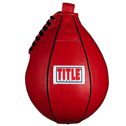 Title Classic Speed Bag, Red, 5" x 8" - Boxing Speed Bag