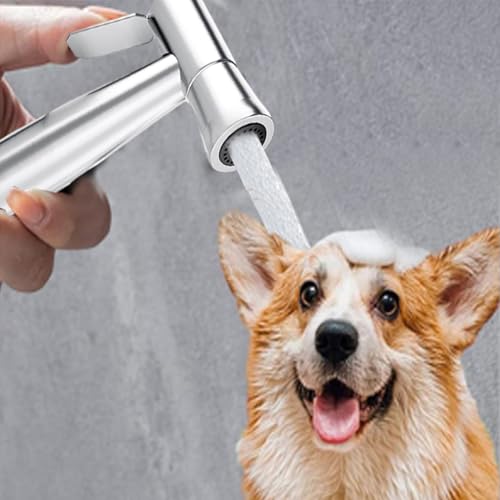 Bidet Stainless Steel Hand Shower, Muslim Stainless Steel Shower, Baby Cloth Diaper Spray Set with Spring Hose, wall Mount