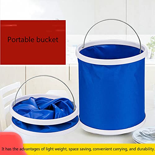 QWEQWE Foldable Bucket, Aquarium Water Change Pail, Outdoor water storage container for Camping, Hiking, Gardening, Space-Saving Packable pail for Car, RV, Fishing, Fruit Picking & More