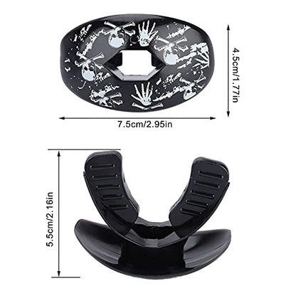 Mouthguard, Sports Teeth Protector for Boxing and Football ¨C 4 Colors Food Grade Silicone (Skeleton Pattern)